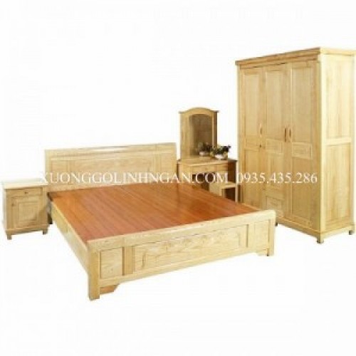 Bộ phòng ngủ gỗ sồi nga PN12