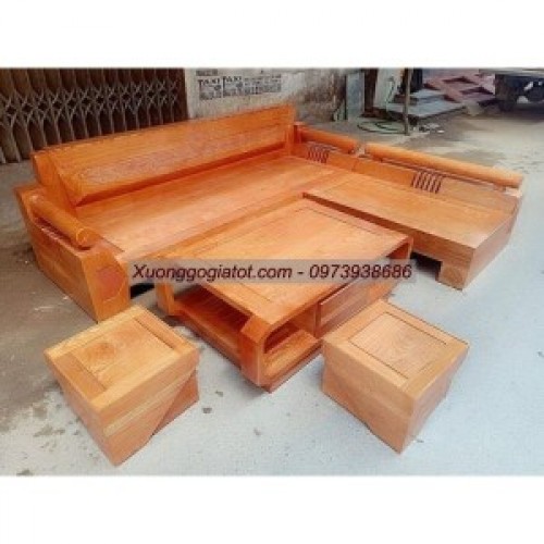 Bộ sofa góc 2m00 gỗ sồi nga SFSN58
