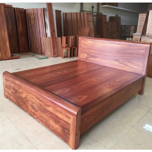 Giường hiện đại 1m80 gỗ cẩm GNC29