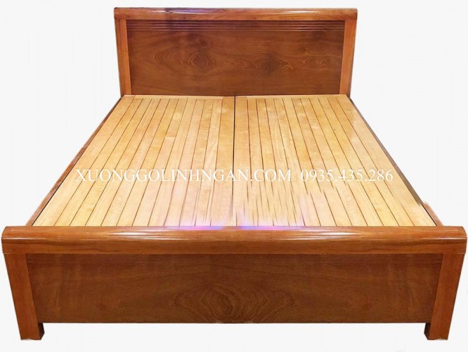 Giường ngủ gỗ xoan đào 1m80 GNXĐ10