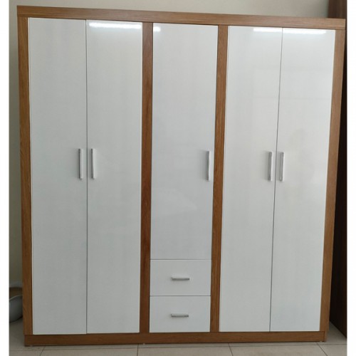 Tủ áo 5c trắng gỗ MFC TACN32