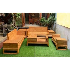 Bộ sofa góc hiện đại gỗ sồi nga SFSN42