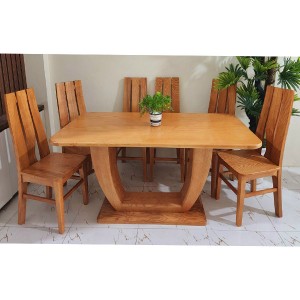Bộ bàn ăn 6 ghế gỗ sồi nga BASN63