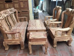 Bộ bàn ghế 5 món gỗ hương đá BGHĐ11