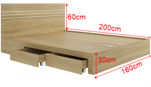 Giường ngủ 1m60 gỗ MDF GNCN07