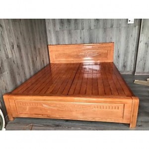 Giường ngủ 1m80 gỗ xoan đào lá GSV27