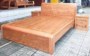 Giường trơn 1m60 gỗ đinh hương GNĐH36