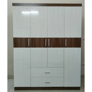 Tủ áo 4c trắng gỗ MDF TACN33